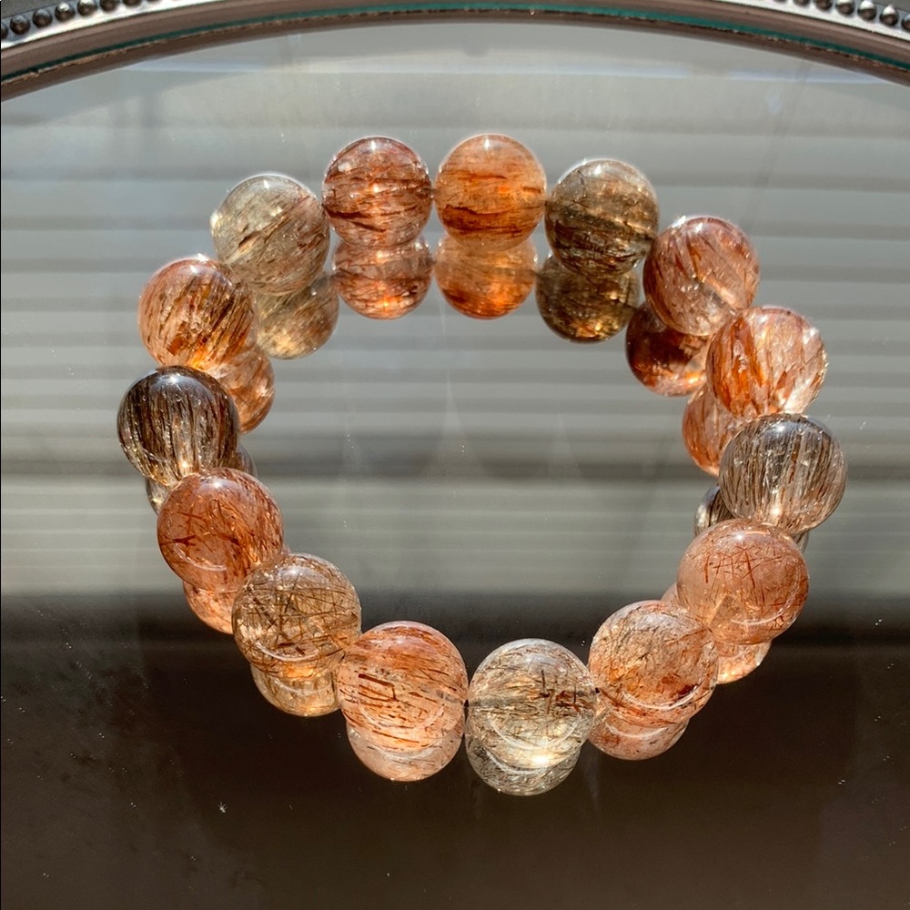 Black Super Seven Natural Stone Bracelet